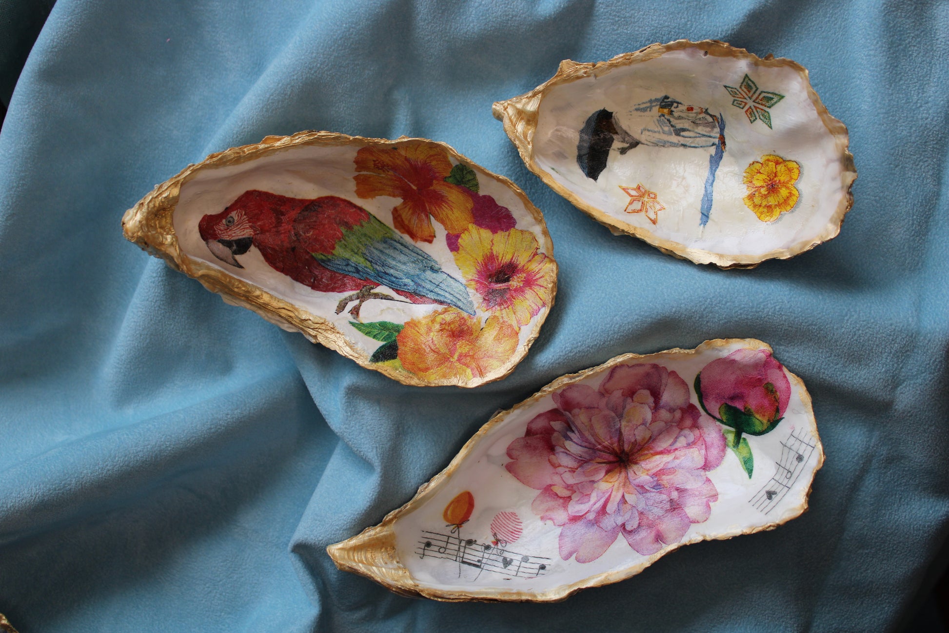 oyster shell jewellery holders 